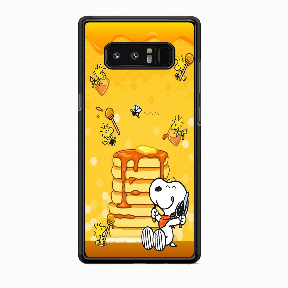 Snoopy Like Eat Pancake Hooney Samsung Galaxy Note 8 Case