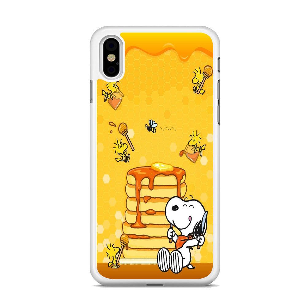 Snoopy Like Eat Pancake Hooney iPhone X Case