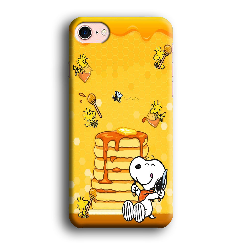 Snoopy Like Eat Pancake Hooney iPhone 7 Case
