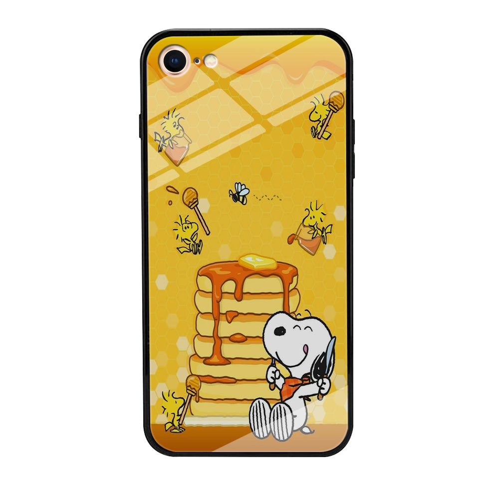 Snoopy Like Eat Pancake Hooney iPhone 7 Case