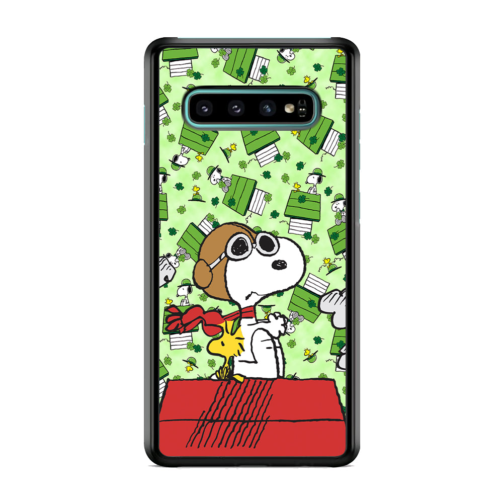 Snoopy Pilot Role Samsung Galaxy S10 Case