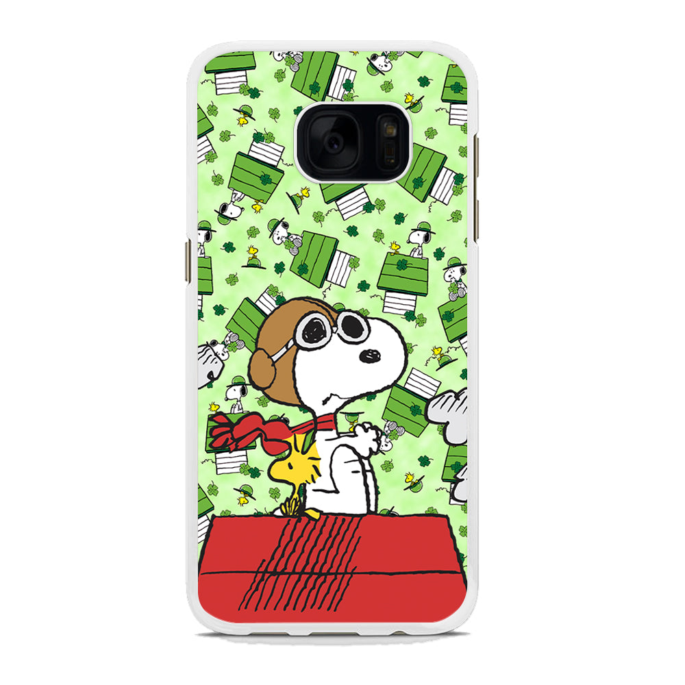 Snoopy Pilot Role Samsung Galaxy S7 Edge Case