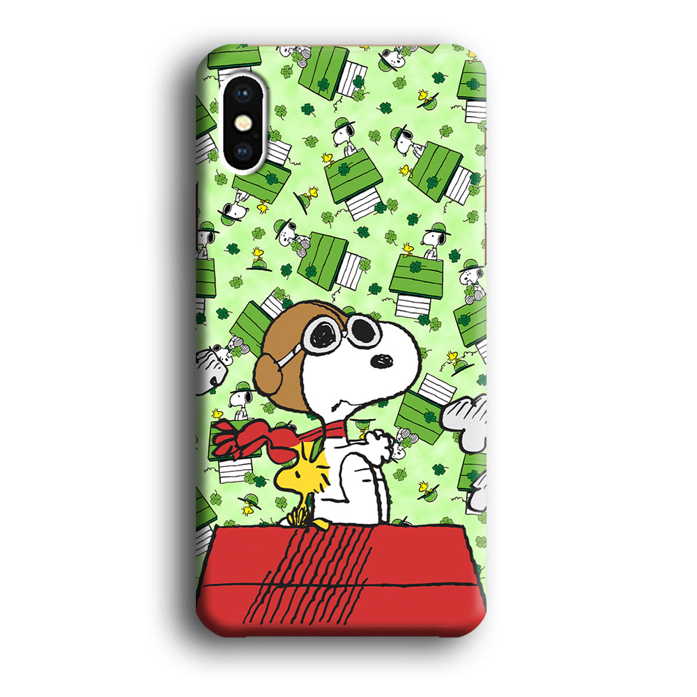Snoopy Pilot Role iPhone X Case