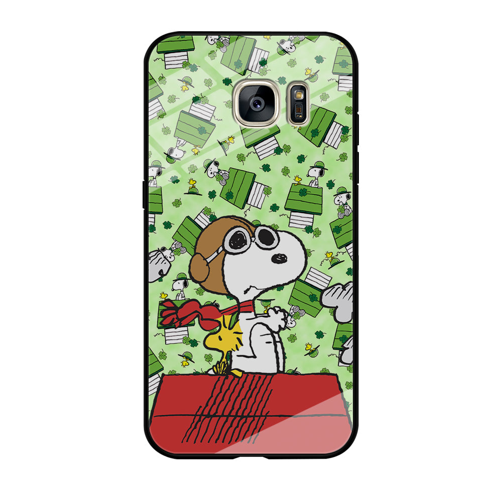 Snoopy Pilot Role Samsung Galaxy S7 Case