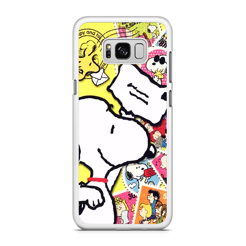 Snoopy Sending The Letter Samsung Galaxy S8 Case