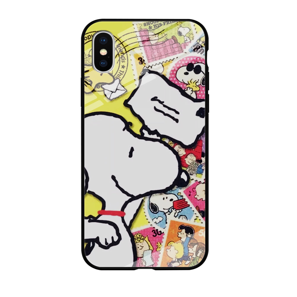 Snoopy Sending The Letter iPhone X Case