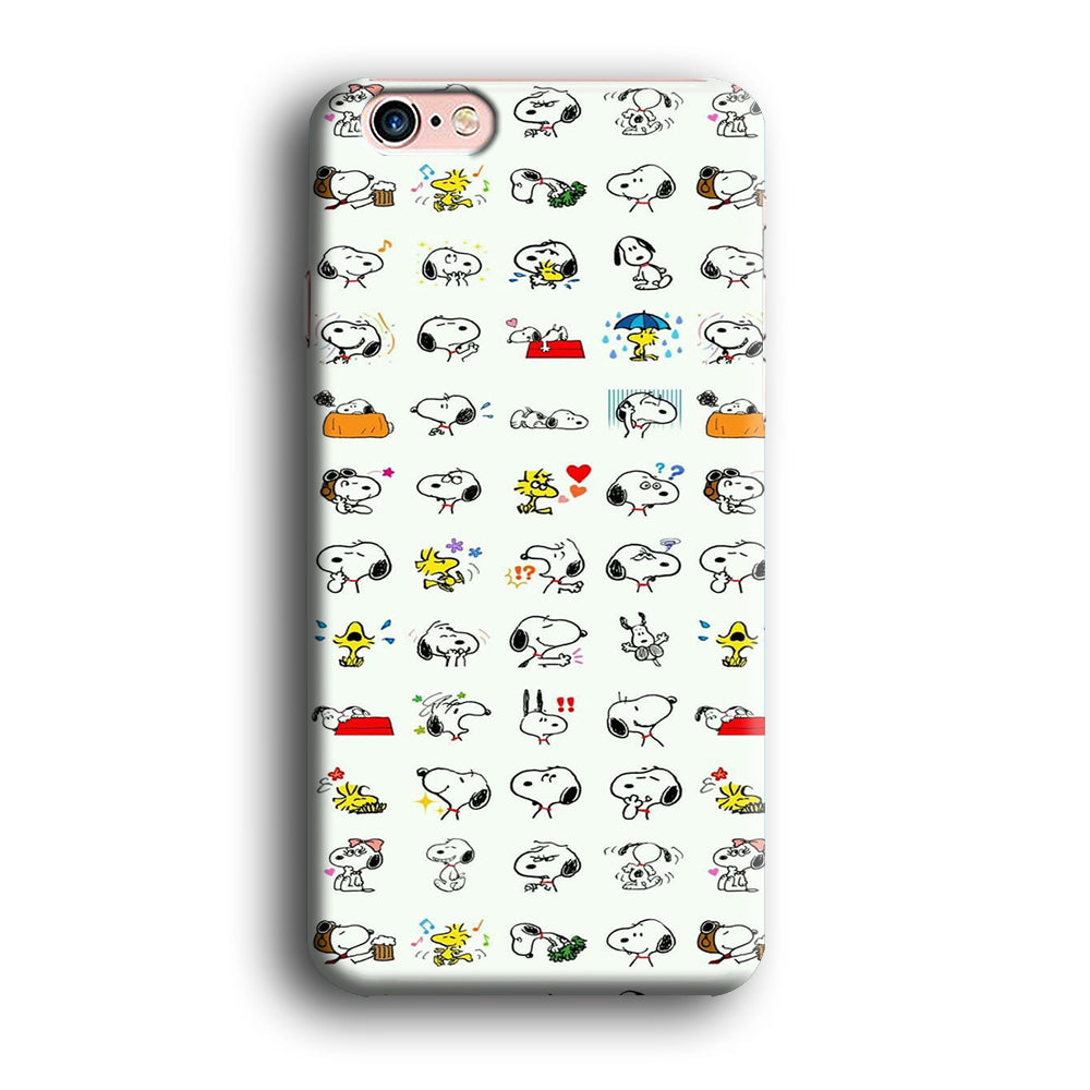 Snoopy White Emoji iPhone 6 | 6s Case - carneyforia