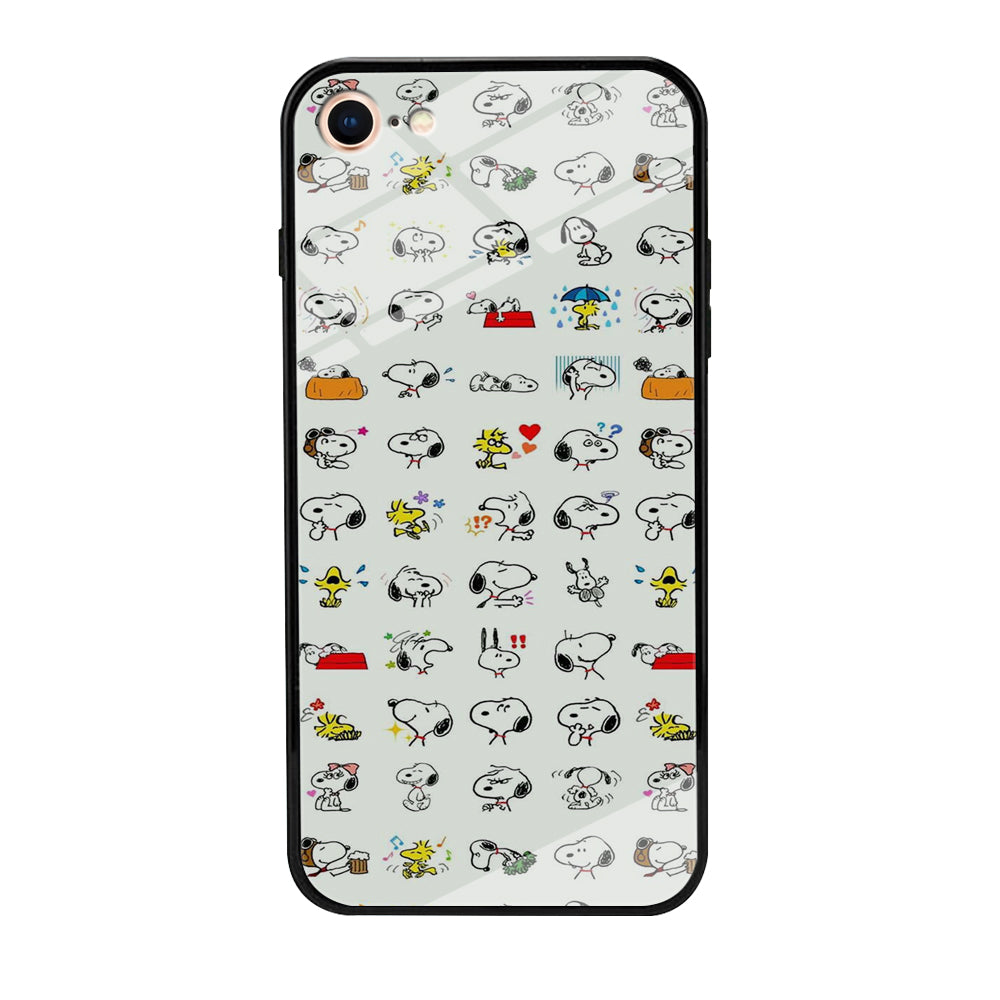 Snoopy White Emoji iPhone 7 Case