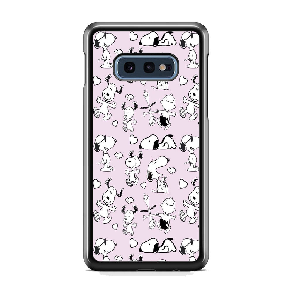 Snoopy and Charlie Happiness Samsung Galaxy S10E Case