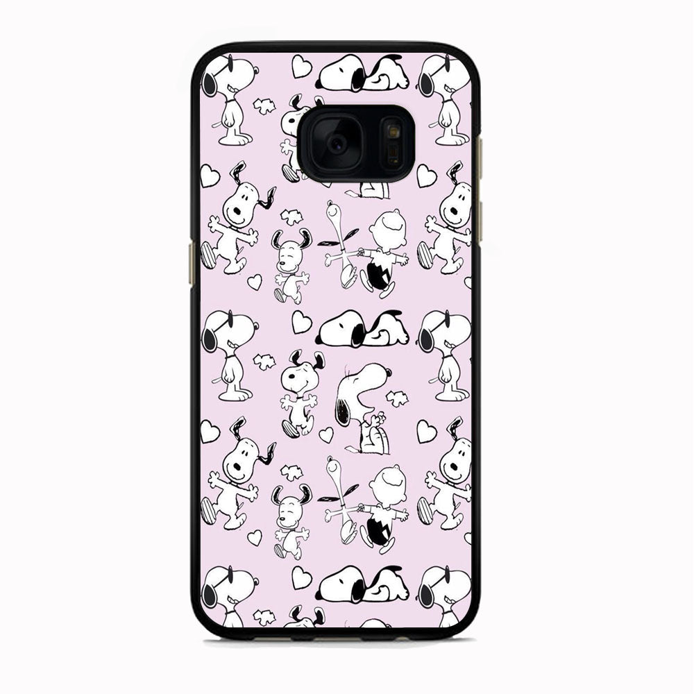 Snoopy and Charlie Happiness Samsung Galaxy S7 Case
