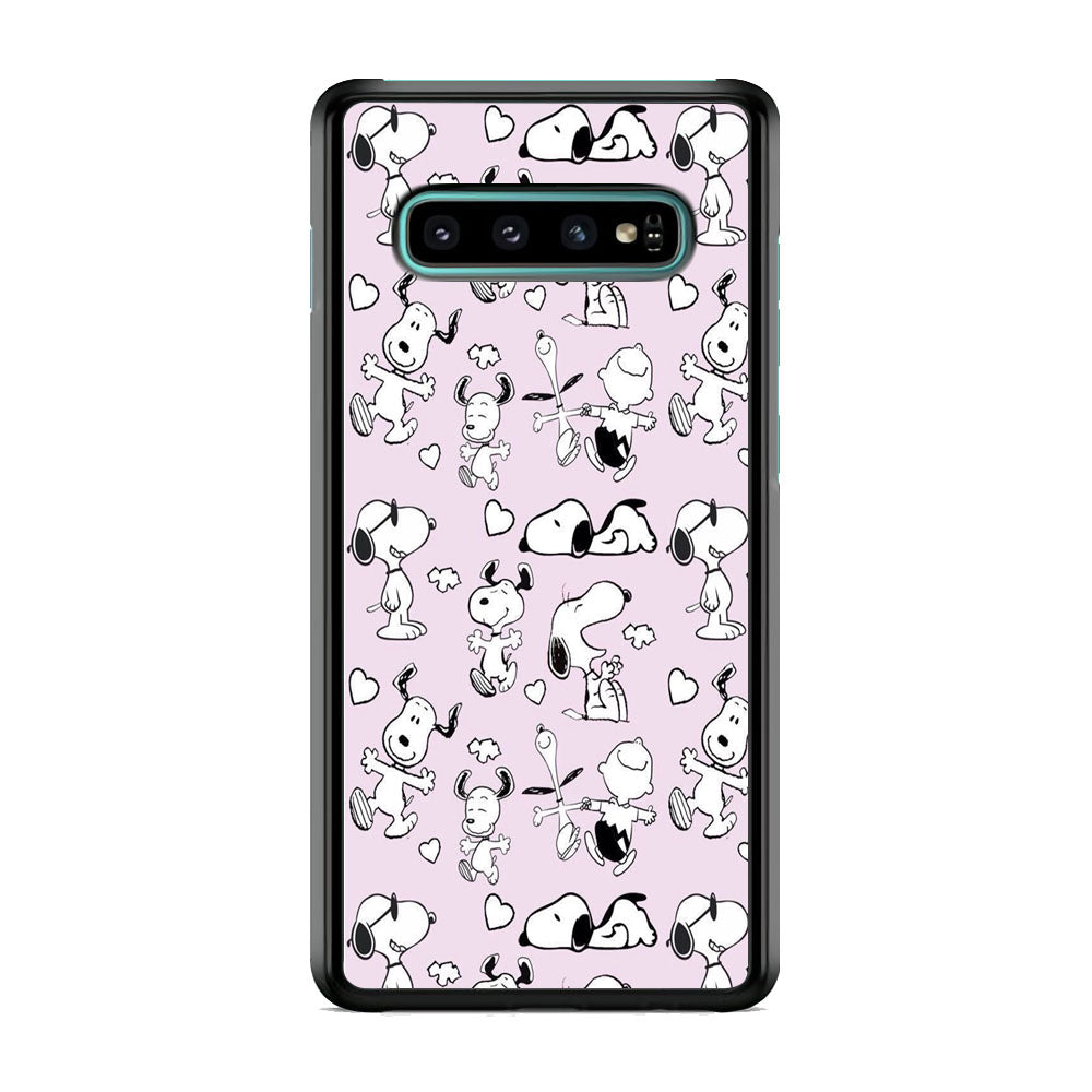 Snoopy and Charlie Happiness Samsung Galaxy S10 Case