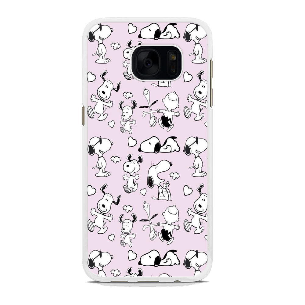 Snoopy and Charlie Happiness Samsung Galaxy S7 Case