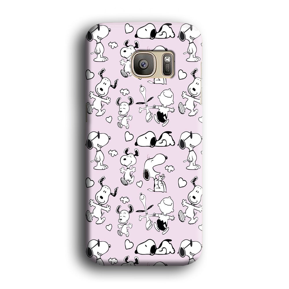 Snoopy and Charlie Happiness Samsung Galaxy S7 Case