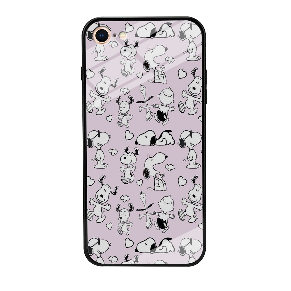 Snoopy and Charlie Happiness iPhone 8 Case