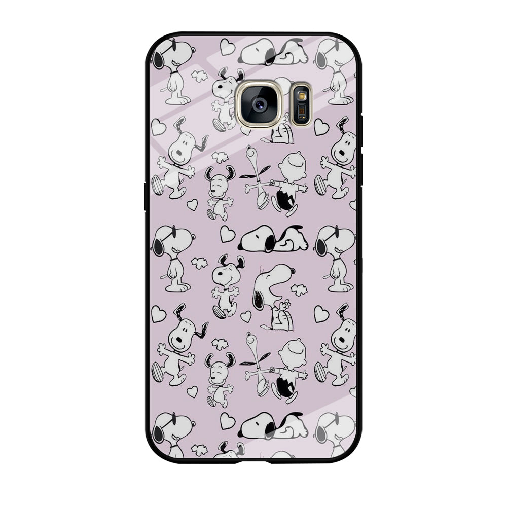 Snoopy and Charlie Happiness Samsung Galaxy S7 Case