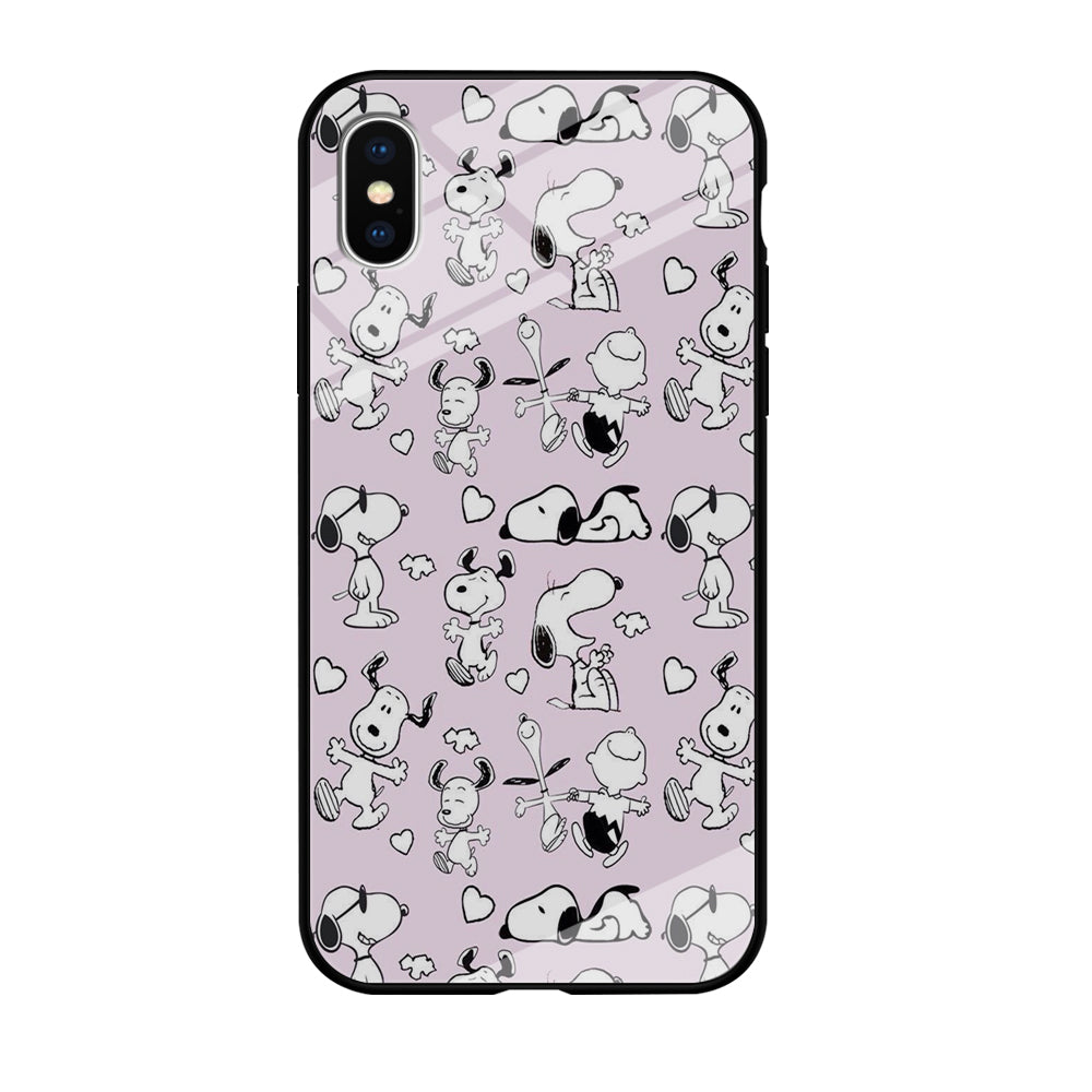 Snoopy and Charlie Happiness iPhone XS MAX Case