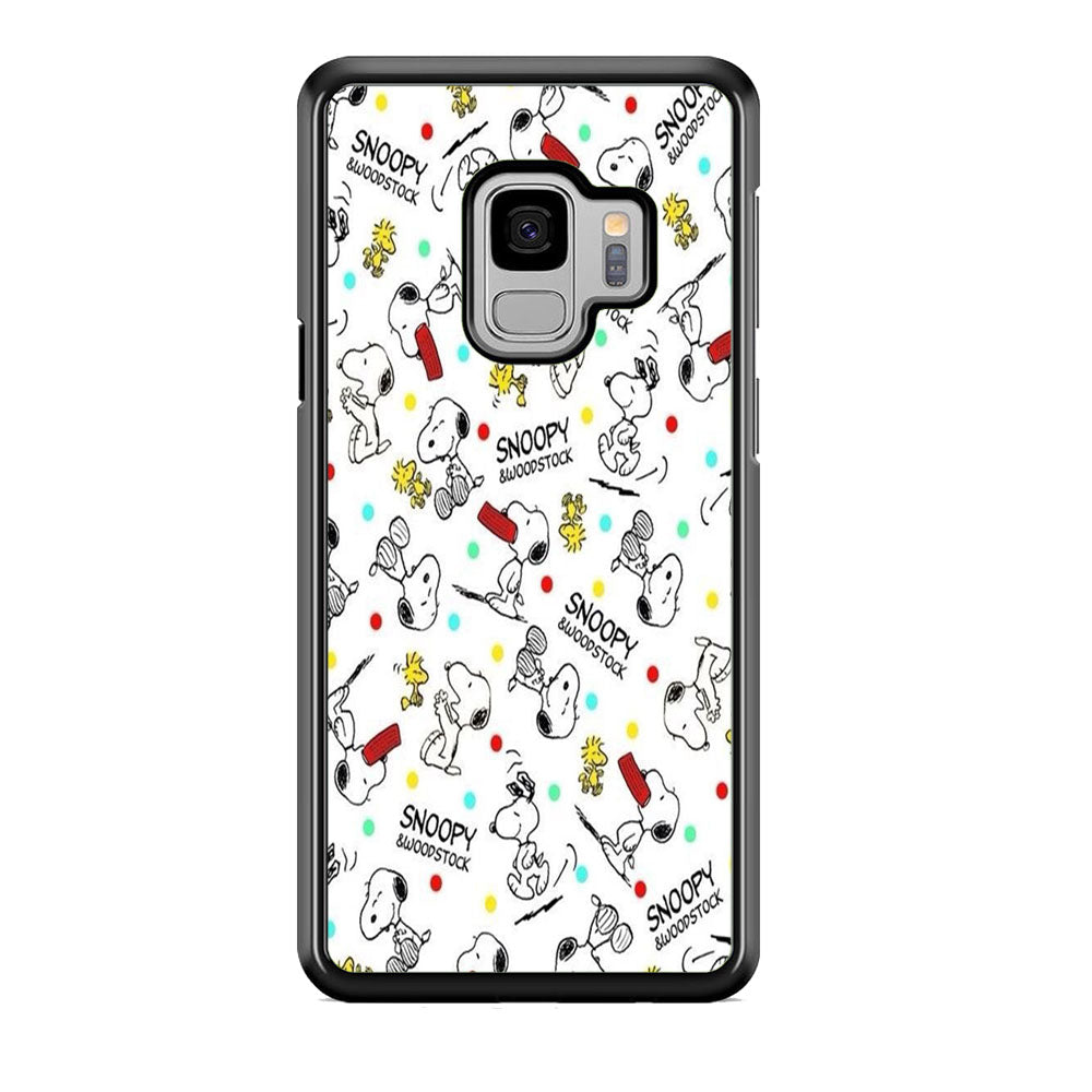 Snoopy and Woodstock Samsung Galaxy S9 Case Default Title