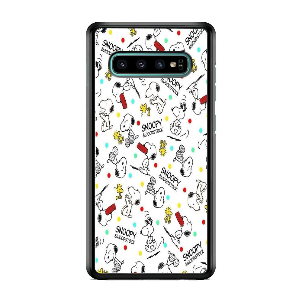 Snoopy and Woodstock Samsung Galaxy S10 Plus Case