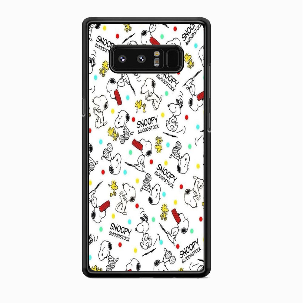 Snoopy and Woodstock Samsung Galaxy Note 8 Case