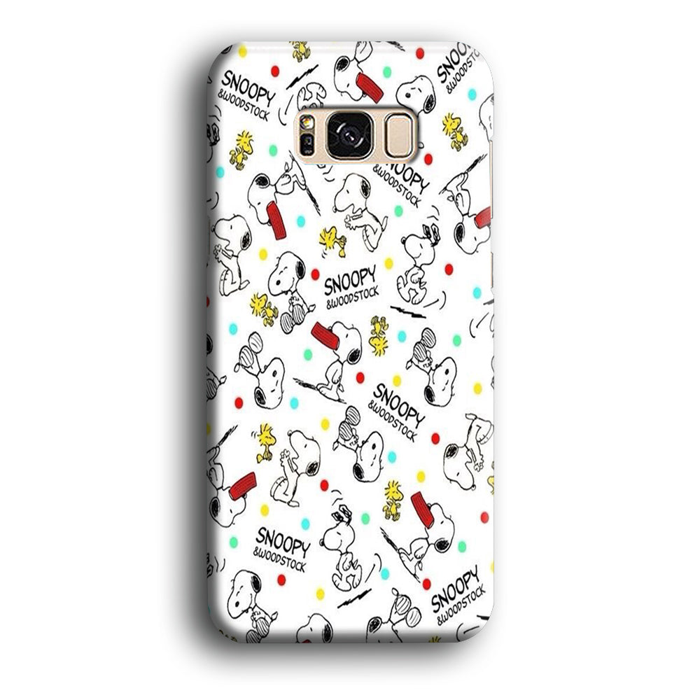 Snoopy and Woodstock Samsung Galaxy S8 Plus Case