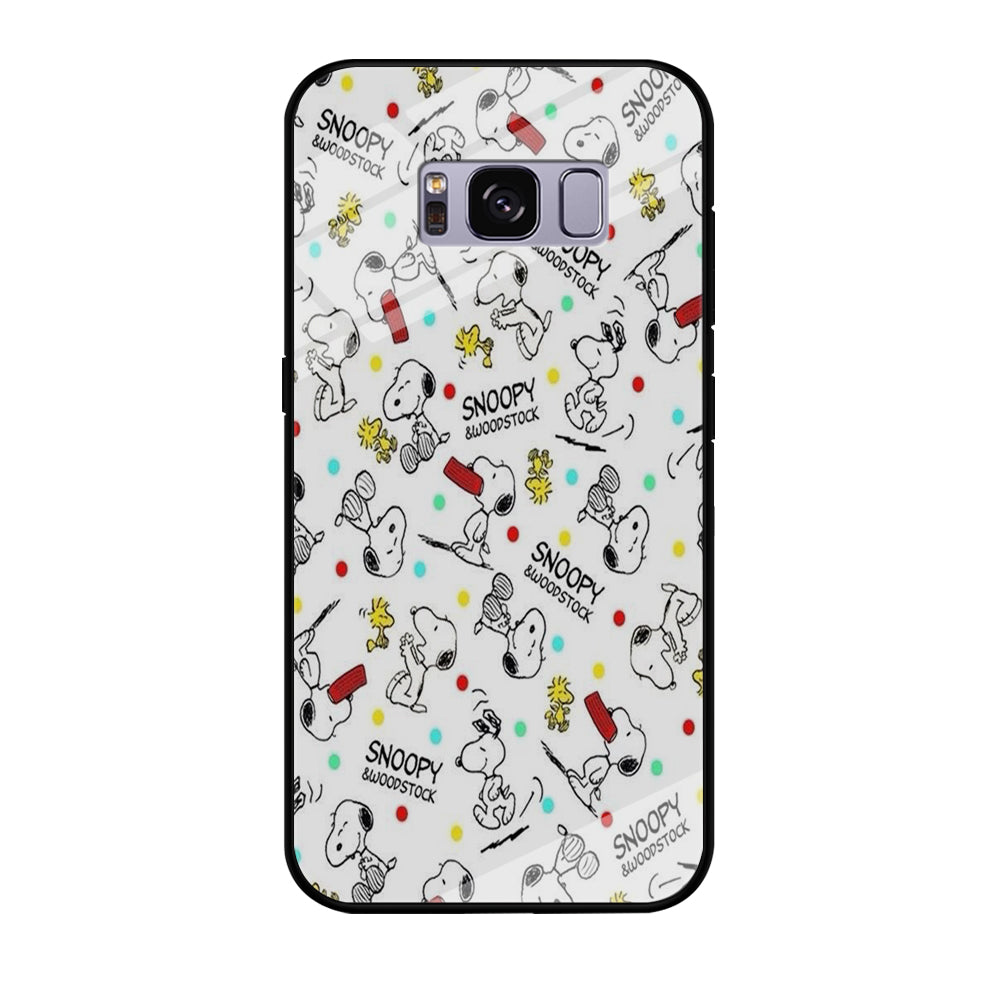 Snoopy and Woodstock Samsung Galaxy S8 Case