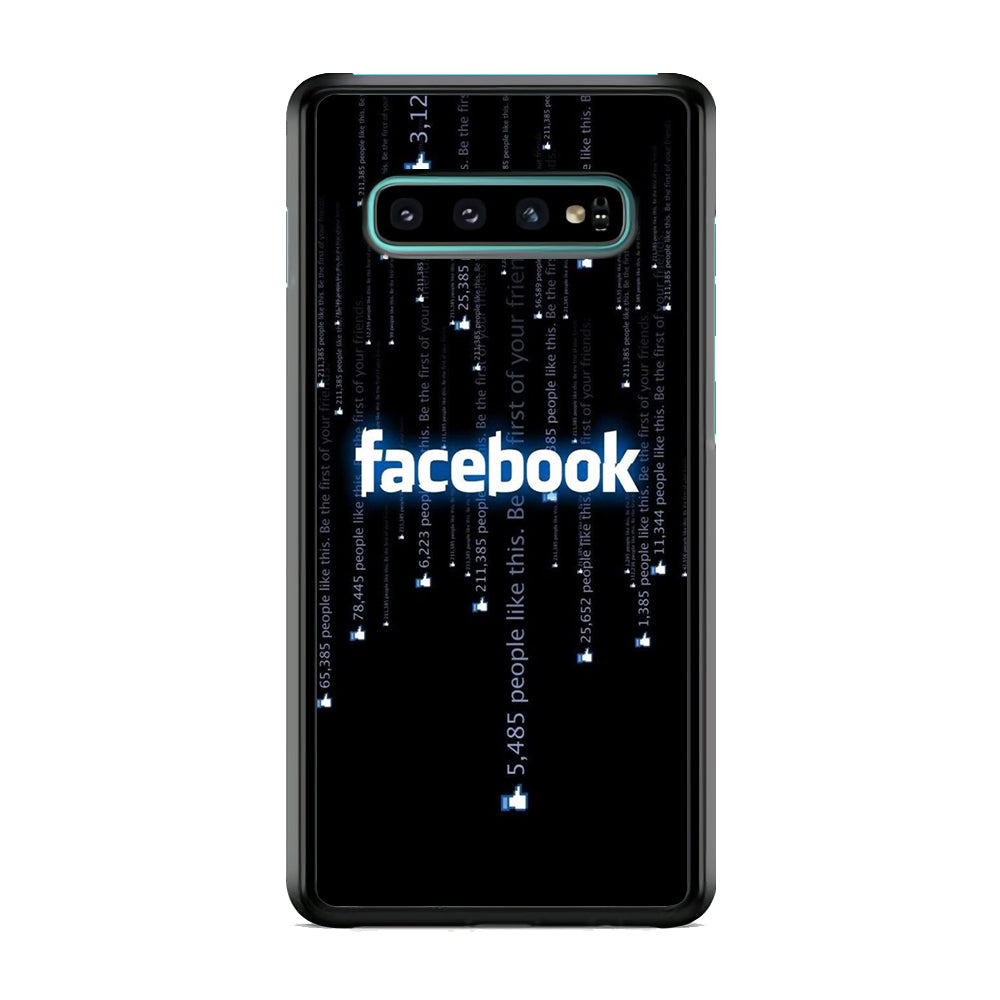 Social Media Facebook Matrix Progam Samsung Galaxy S10 Case