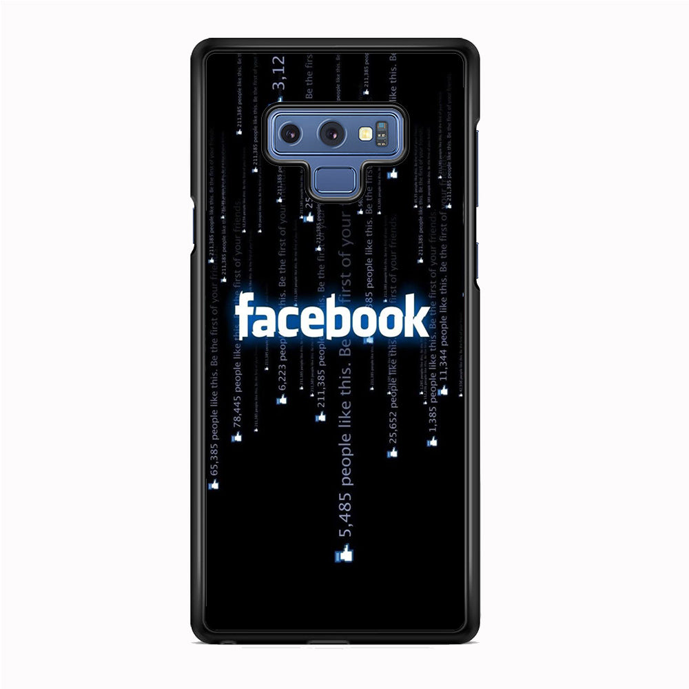 Social Media Facebook Matrix Progam Samsung Galaxy Note 9 Case