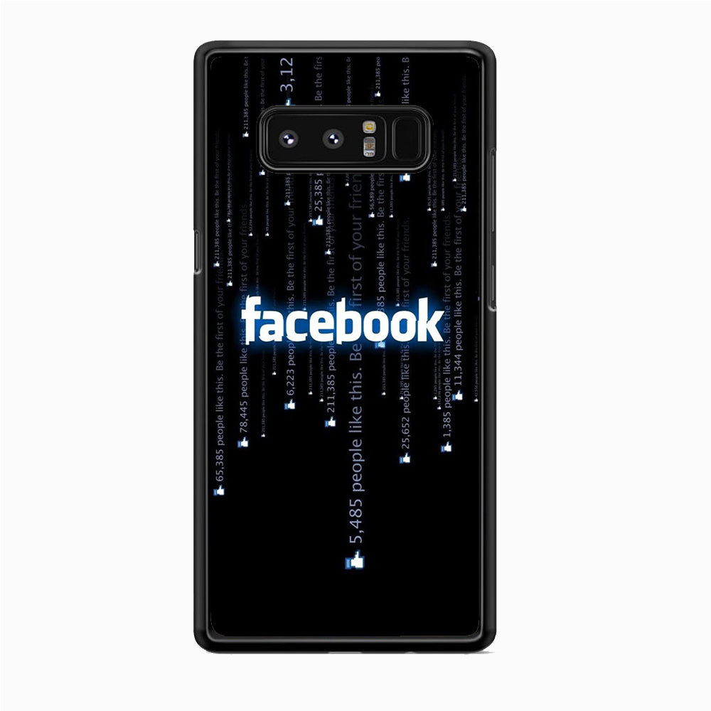 Social Media Facebook Matrix Progam Samsung Galaxy Note 8 Case