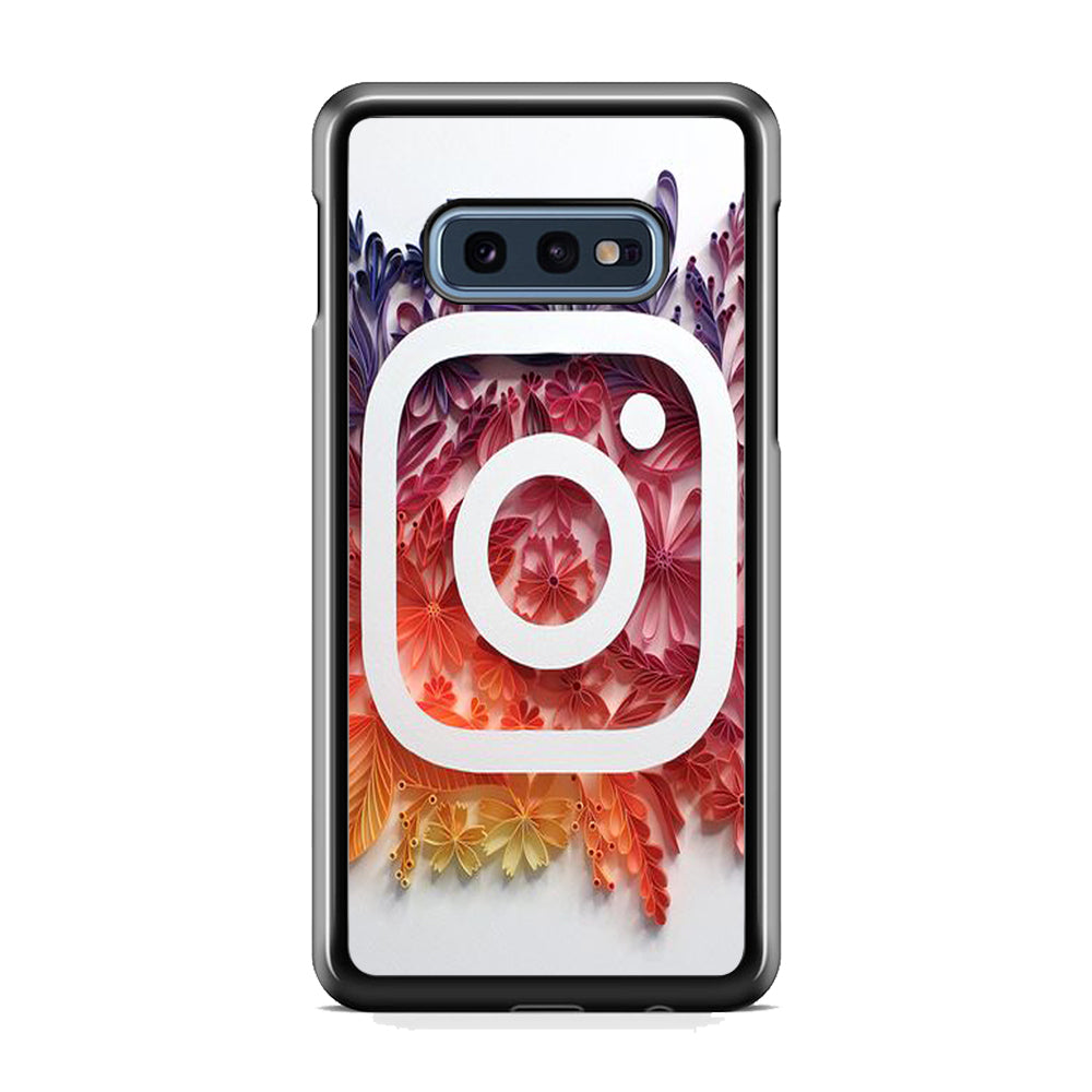 Social Media Instagram White Samsung Galaxy S10E Case