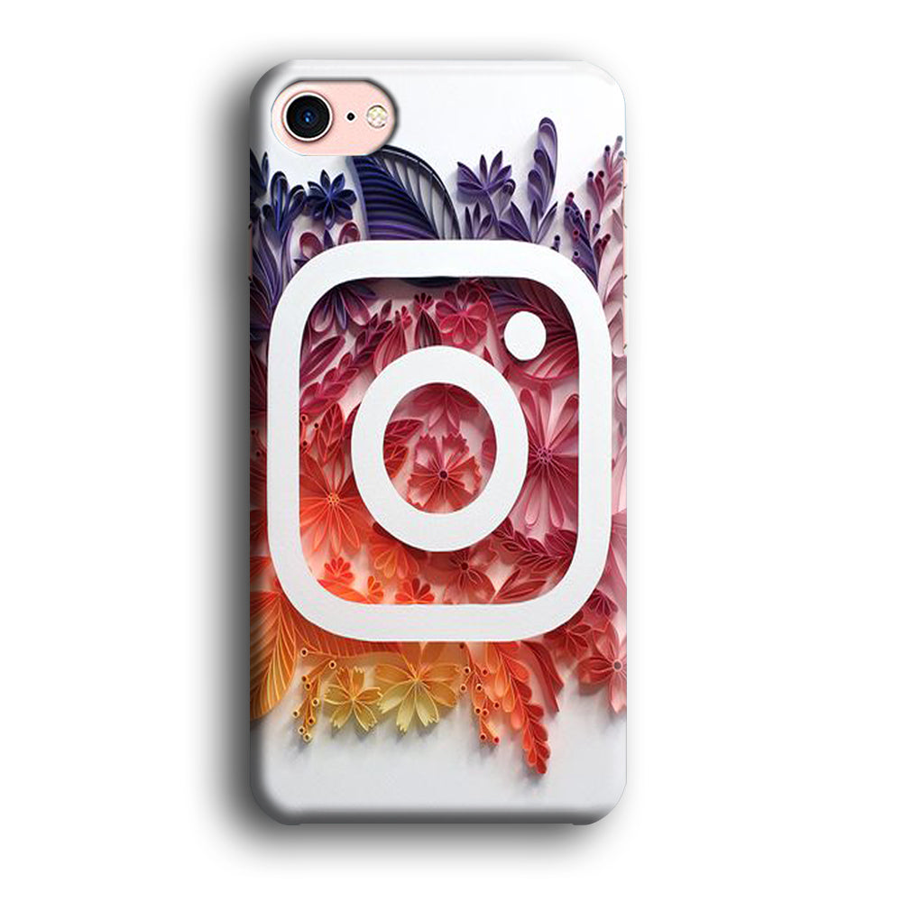 Social Media Instagram White iPhone 8 Case