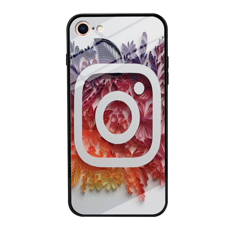 Social Media Instagram White iPhone 8 Case