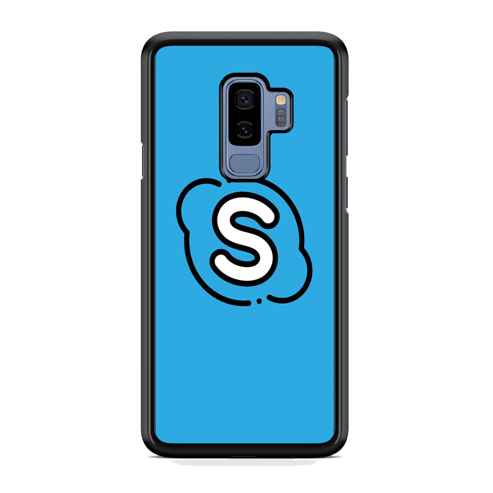 Social Media Skype Blue Samsung Galaxy S9 Plus Case