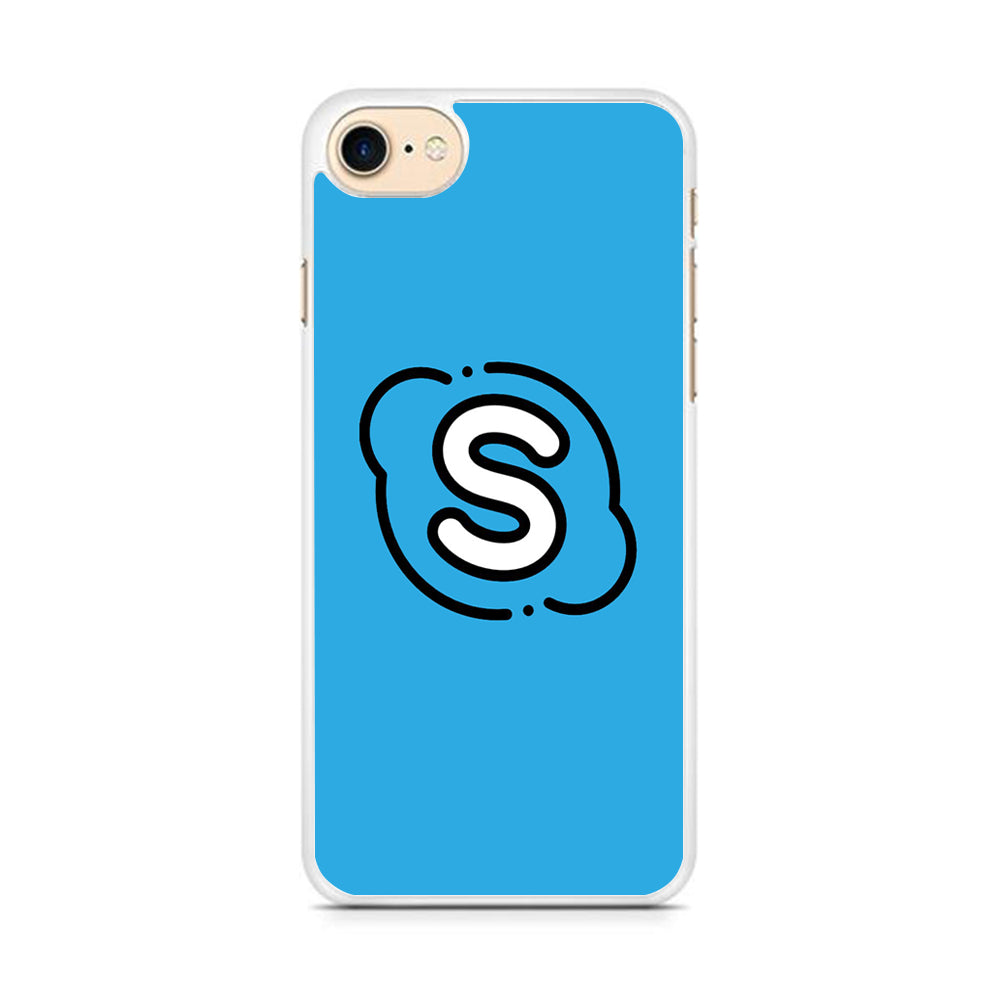 Social Media Skype Blue iPhone 8 Case