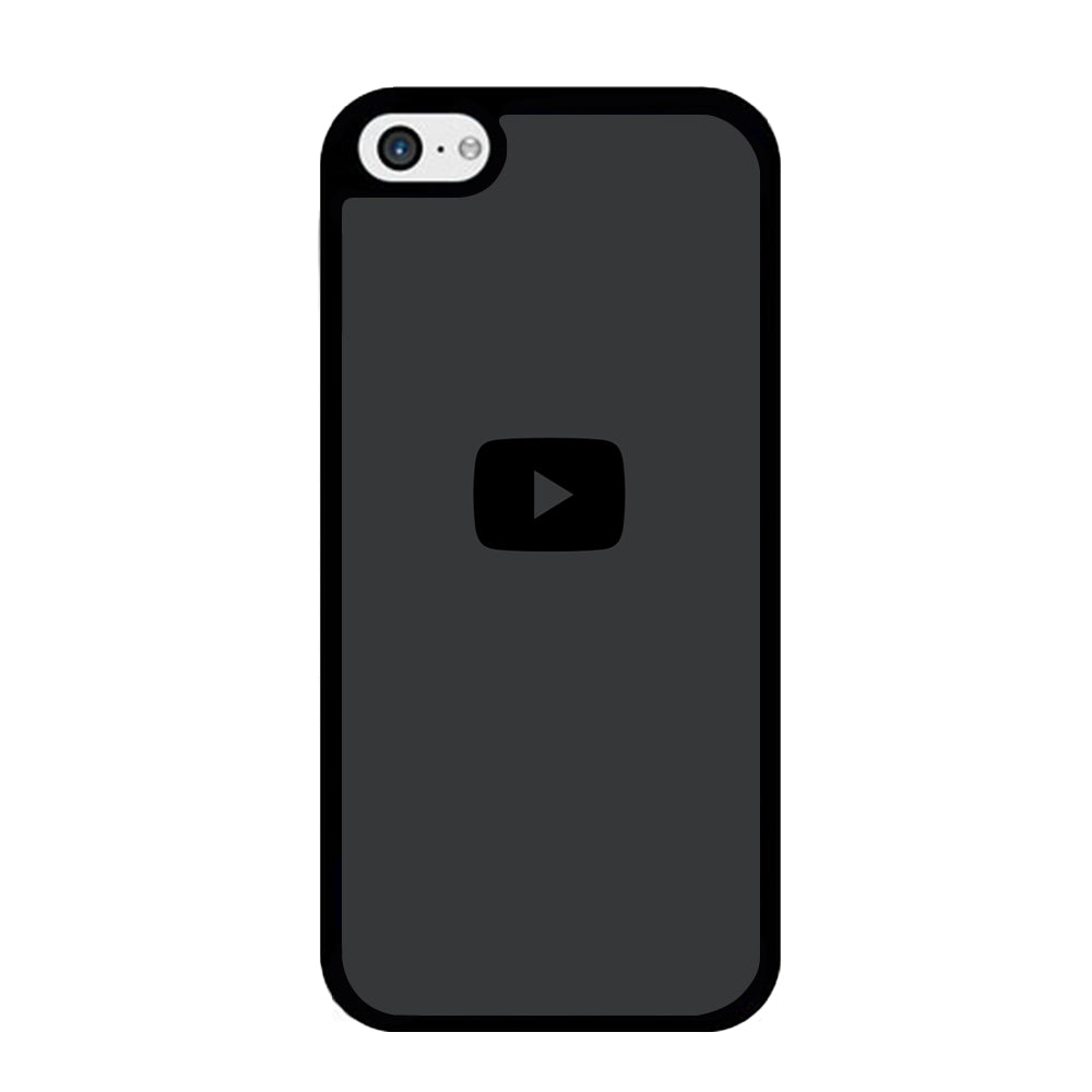 Social Media Youtube Play Button Grey iPhone 5 | 5s Case - Carneyforia
