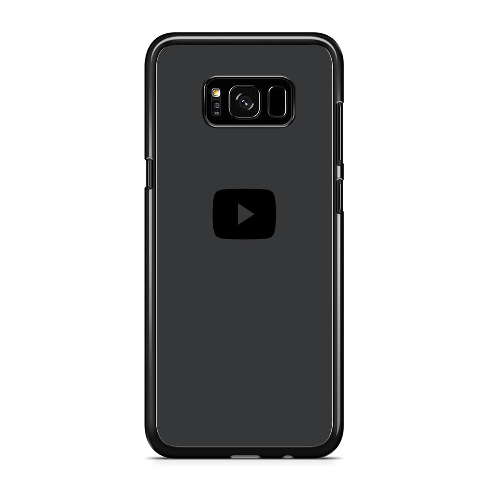 Social Media Youtube Play Button Grey Samsung Galaxy S8 Case