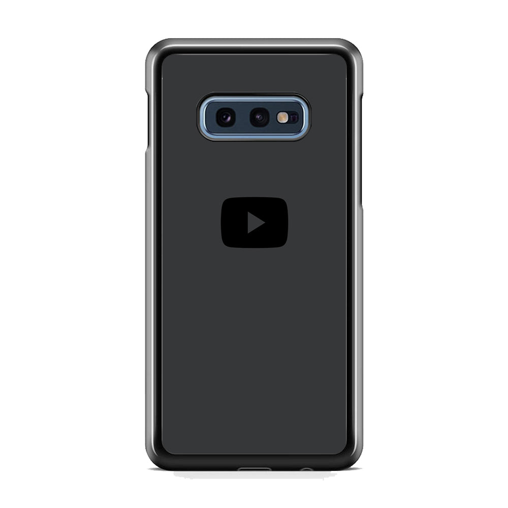 Social Media Youtube Play Button Grey Samsung Galaxy S10E Case