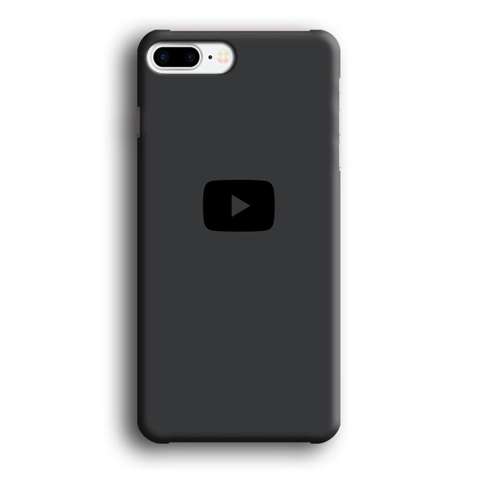 Social Media Youtube Play Button Grey iPhone 7 Plus Case