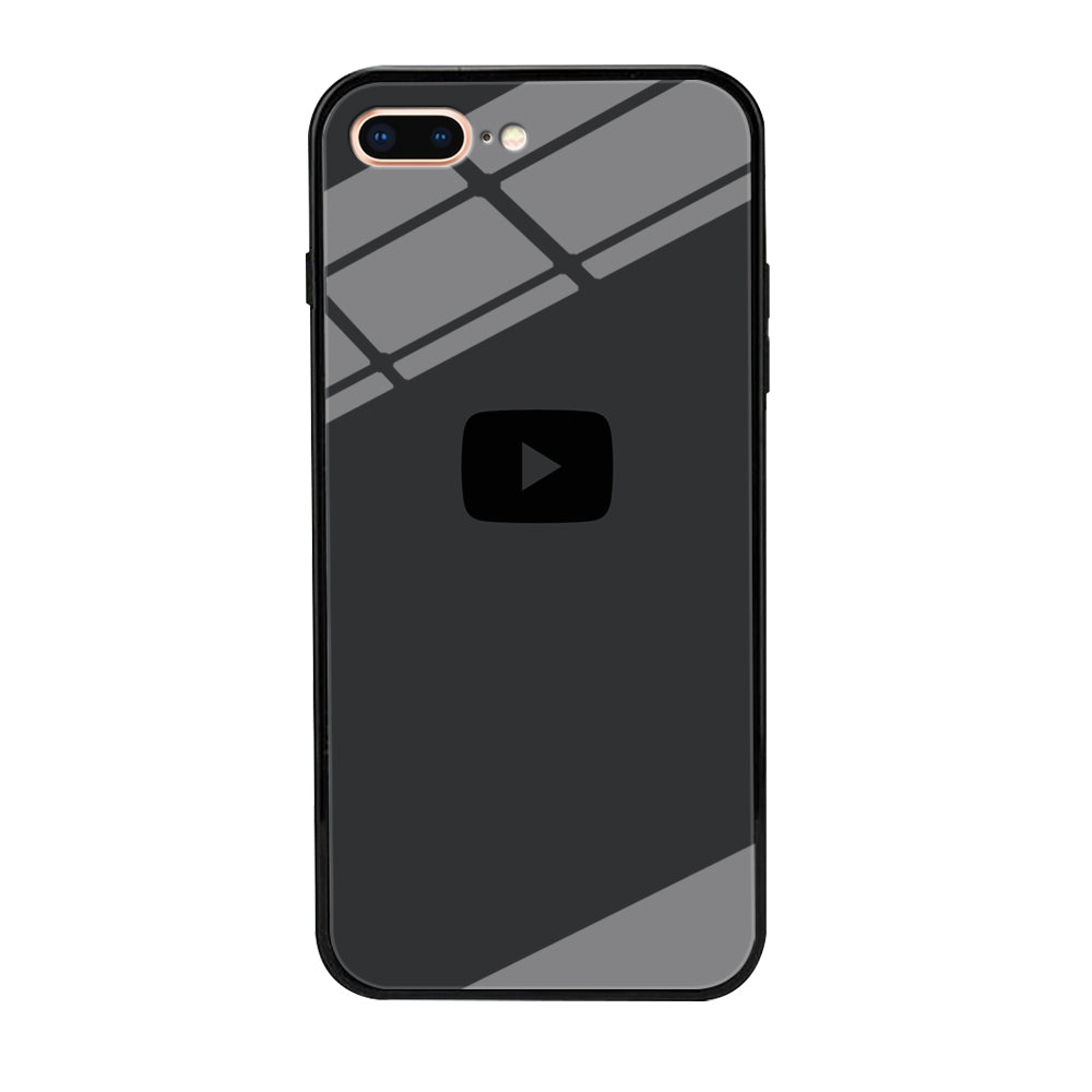 Social Media Youtube Play Button Grey iPhone 7 Plus Case