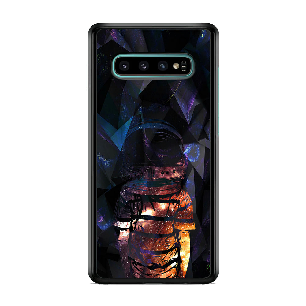 Space Boy Dark Silhouette Samsung Galaxy S10 Case
