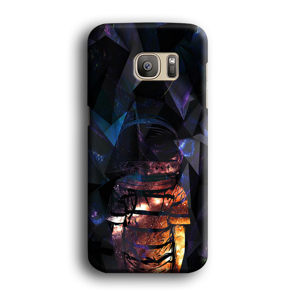 Space Boy Dark Silhouette Samsung Galaxy S7 Edge Case
