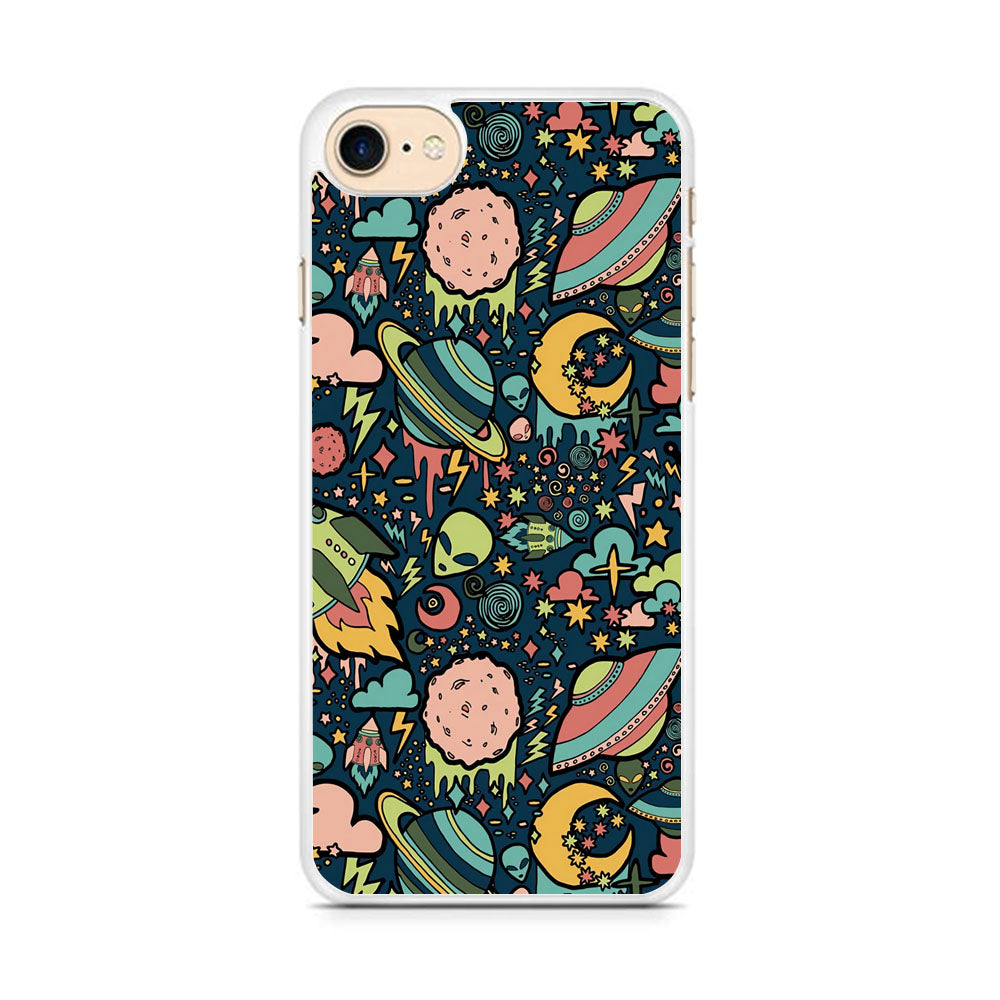 Space Content Art iPhone 8 Case