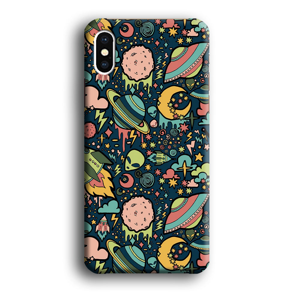 Space Content Art iPhone X Case