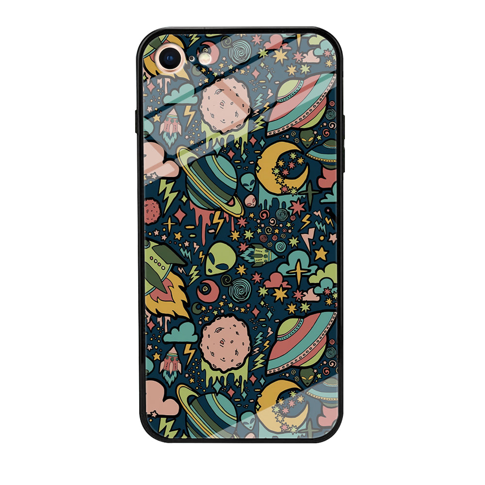 Space Content Art iPhone 8 Case