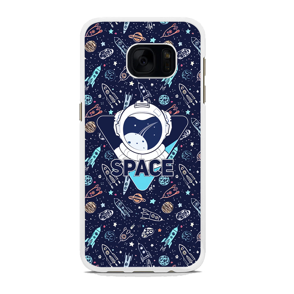 Space with Cosmic Life Samsung Galaxy S7 Edge Case