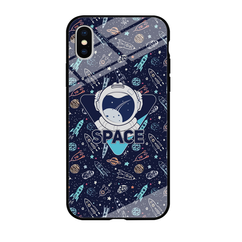 Space with Cosmic Life iPhone X Case