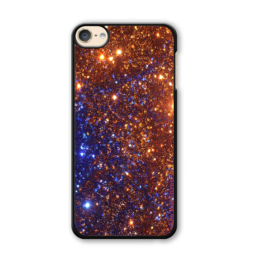 Sparkle Blue and Gold iPod Touch 6 Case - Carneyforia