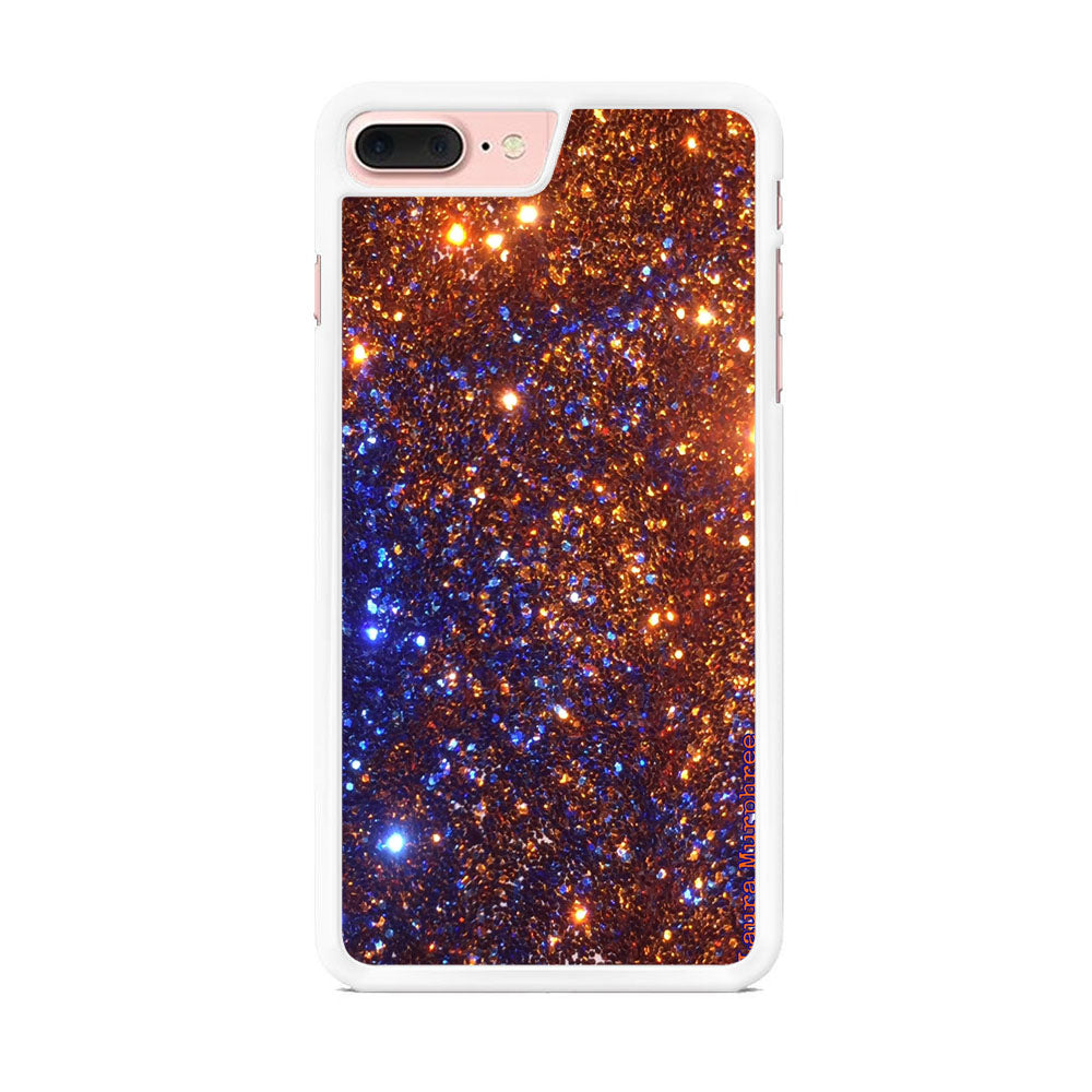 Sparkle Blue and Gold iPhone 8 Plus Case