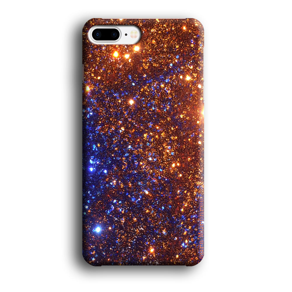 Sparkle Blue and Gold iPhone 8 Plus Case