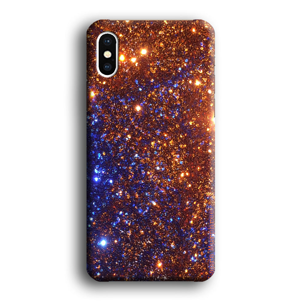 Sparkle Blue and Gold iPhone XS MAX Case