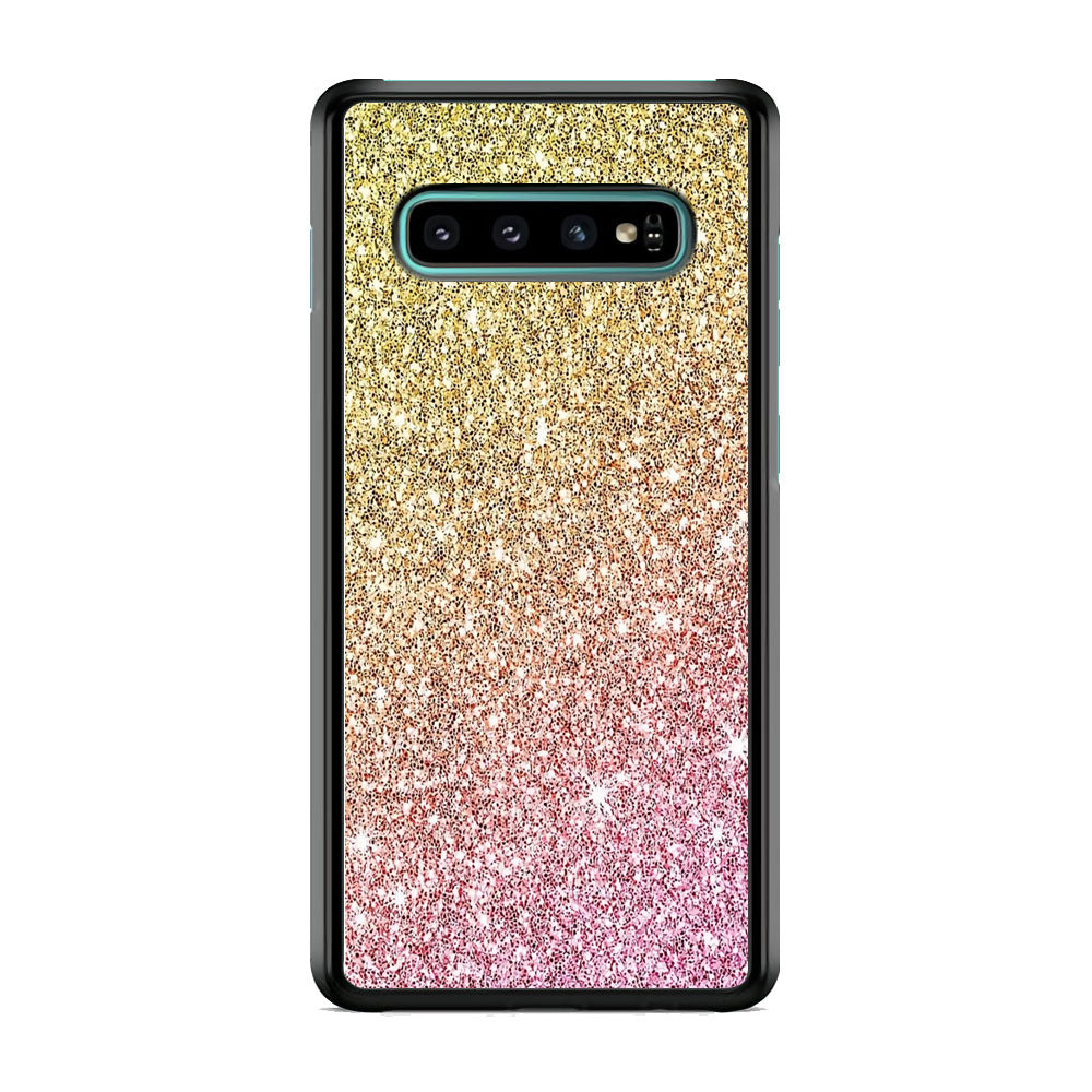 Sparkle Ride to Gold Samsung Galaxy S10 Case
